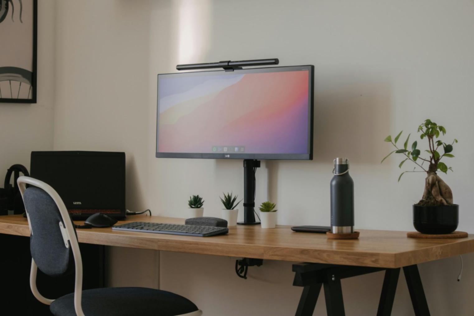 Espacio de trabajo en elantrovia con vista a Palma